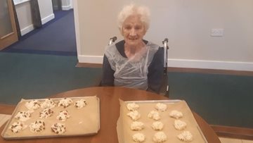 Making scones at the Millbrook care home